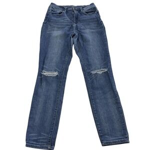 BDG Jeans Womens 29W‎ Blue Medium Wash Distressed Knee Twig High Rise Skinny